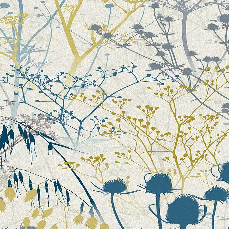 Clarissa Hulse Summer Border Blue Wallpaper