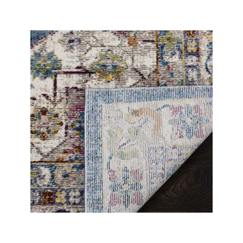Aria ARA160 Power Loomed Area Rug - Blue/Creme - 8'9"x11'9" - Safavieh.