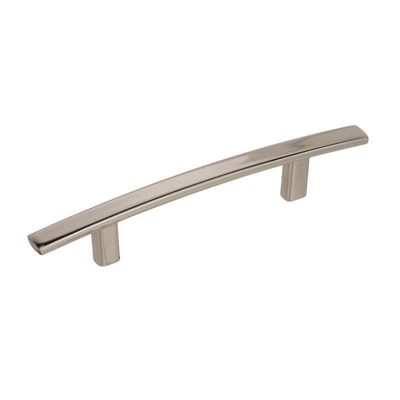 Polished Nickel Modern Cabinet Bar Pull with Mounting Hardware