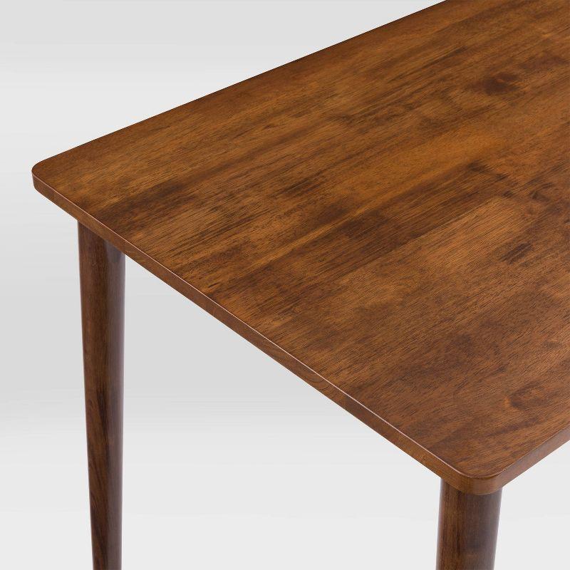 7pc Branson Wood Dining Set Walnut Stain - CorLiving