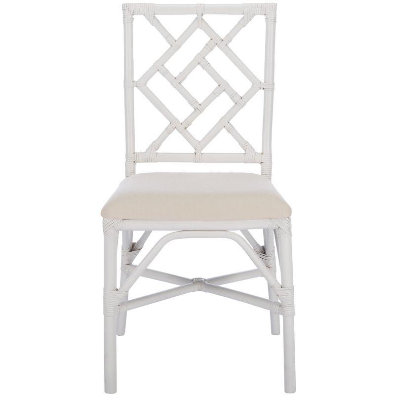 Bhumi Accent Chair W/ Cushion (Set of 2) - ACH6509 - White/White - Safavieh