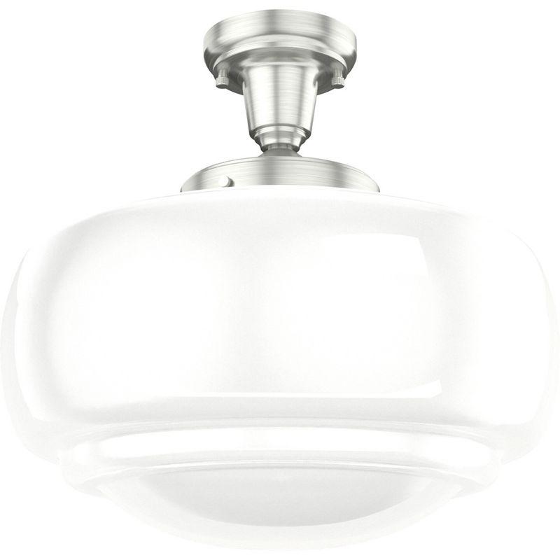 Saddle Creek 1 - Light Single Schoolhouse Pendant with Glass