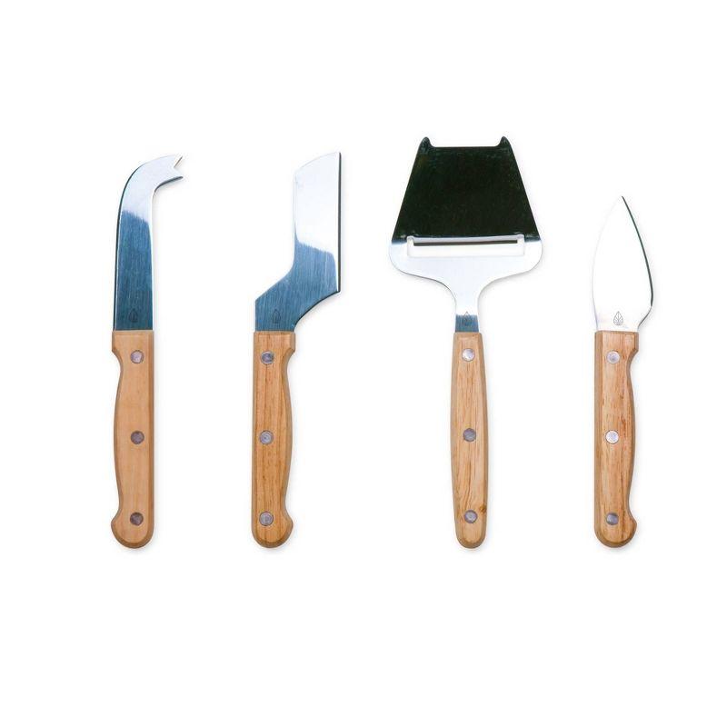 NCAA Mississippi State Bulldogs Circo Cheese Cutting Board & Tools Set - Brown