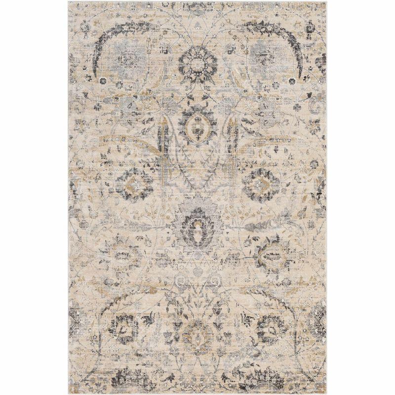 Hauteloom Rectangle Area Rug  Charcoal