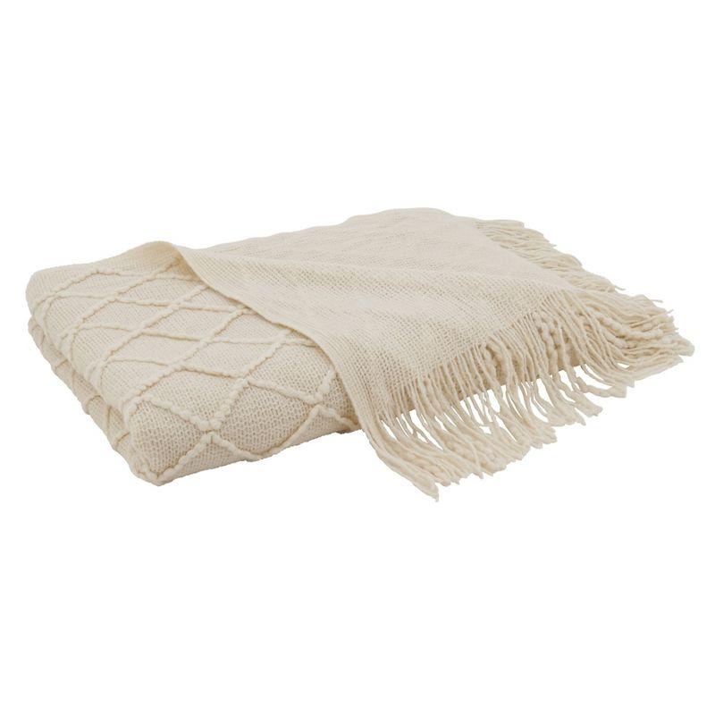 Saro Sevan Collection Hand Woven Throw Blanket