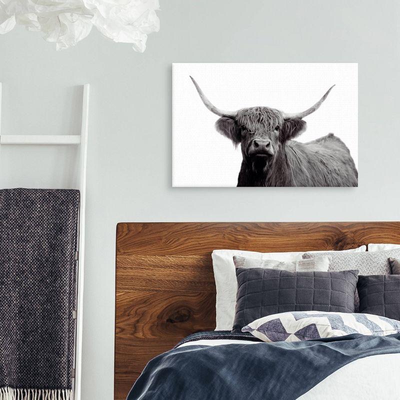 24" x 36" Highland Mist by Bill Philip Unframed Wall Canvas - Masterpiece Art Gallery: Modern Animal Art for Living Room