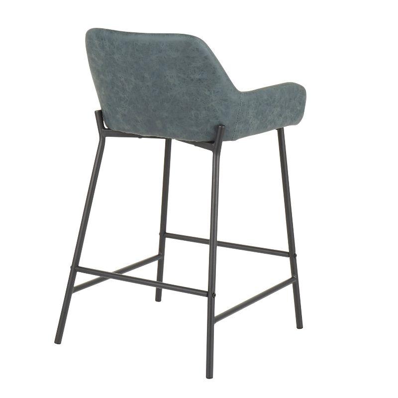Greely Upholstered Counter Stool with Metal Frame