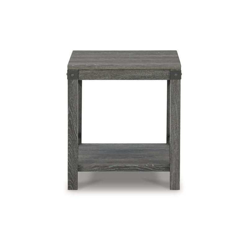 Signature Design by Ashley Casual Freedan End Table, Grayish Brown