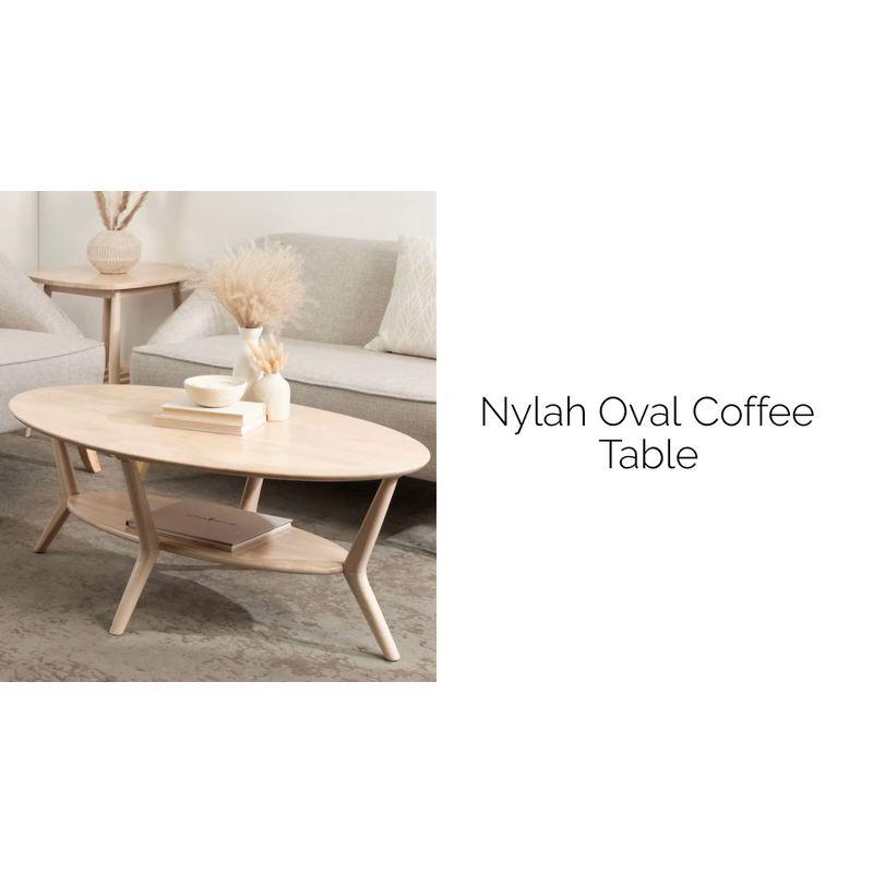 Kate and Laurel Nylah Oval Coffee Table