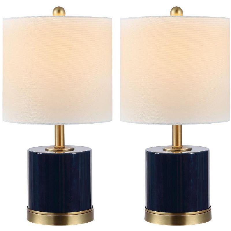 Jayce Table Lamp (Set of 2) - 20.5 Inch Height - TBL4309 - Navy Blue - Safavieh