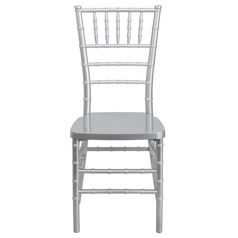 Elegant Silver Resin Chiavari Stackable Event Chair