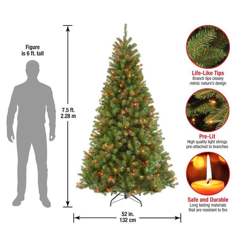 Prelit North Valley Spruce Artificial Christmas Tree Multicolor Lights - National Tree Company