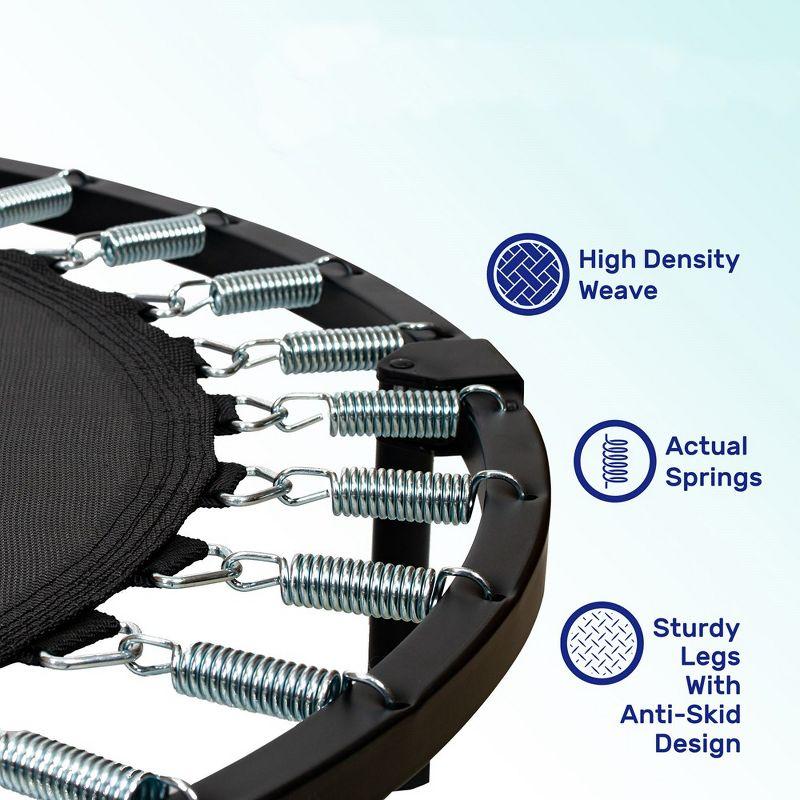 New Bounce New Bounce Mini Trampoline - Foldable Trampoline for Children and Adults - Holds Up to 220 Lbs