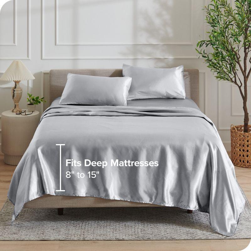 Bare Home Satin Sheet Set