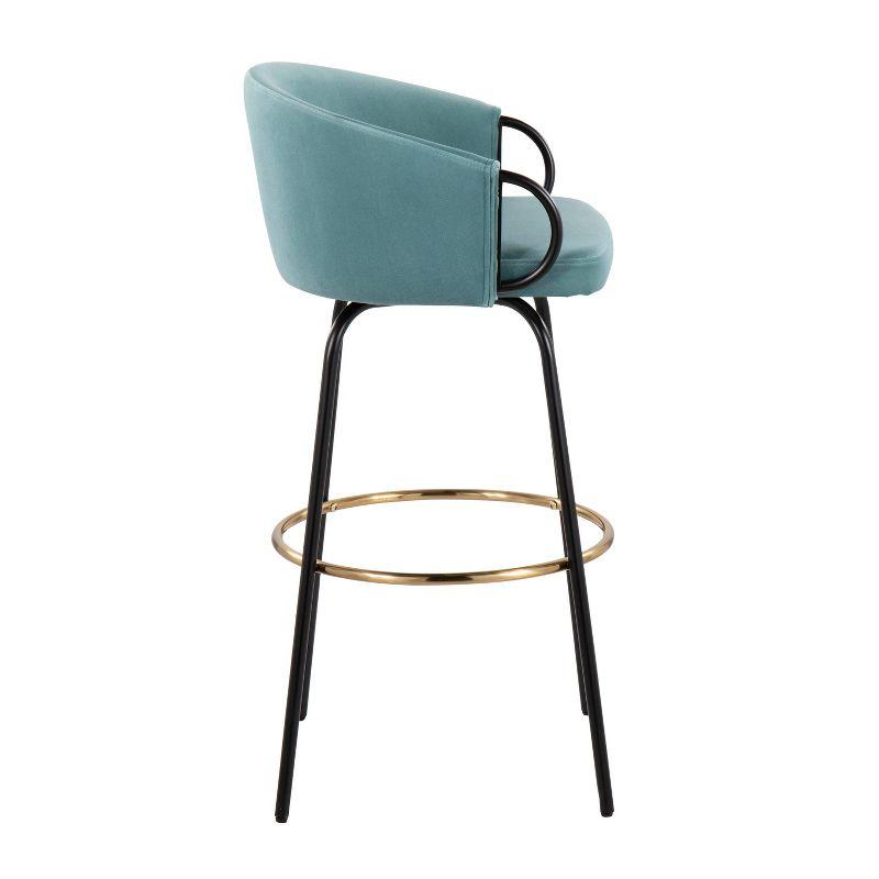 George Oliver Lakyia Upholstered Counter Stool with Metal Frame (Set of 2)