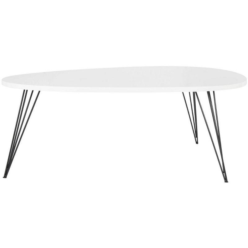 Wynton Coffee Table - White/Black - Safavieh