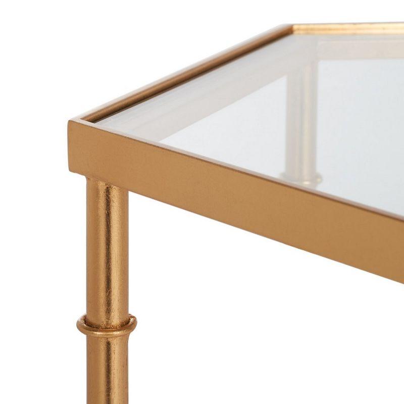 Kerri Accent Table - Gold/Clear Glass - Safavieh.