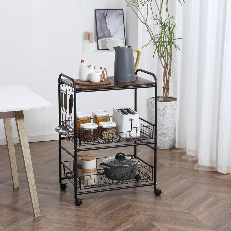 Metal Kitchen Cart