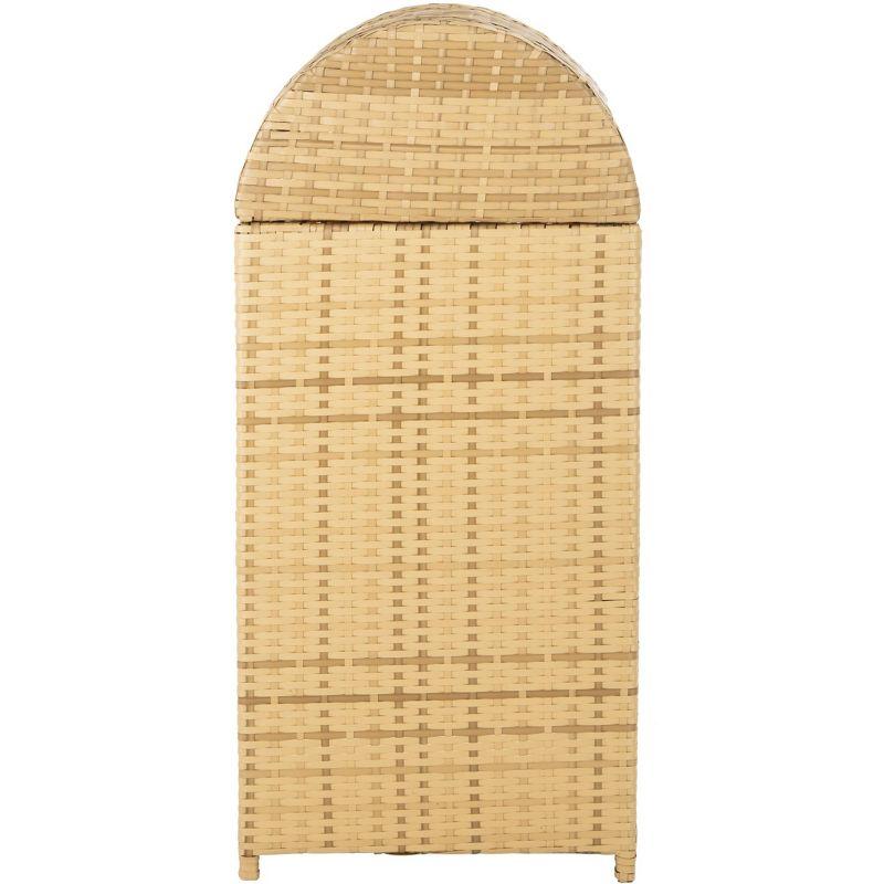 Serapis Outdoor Trash Can - Natural - Safavieh