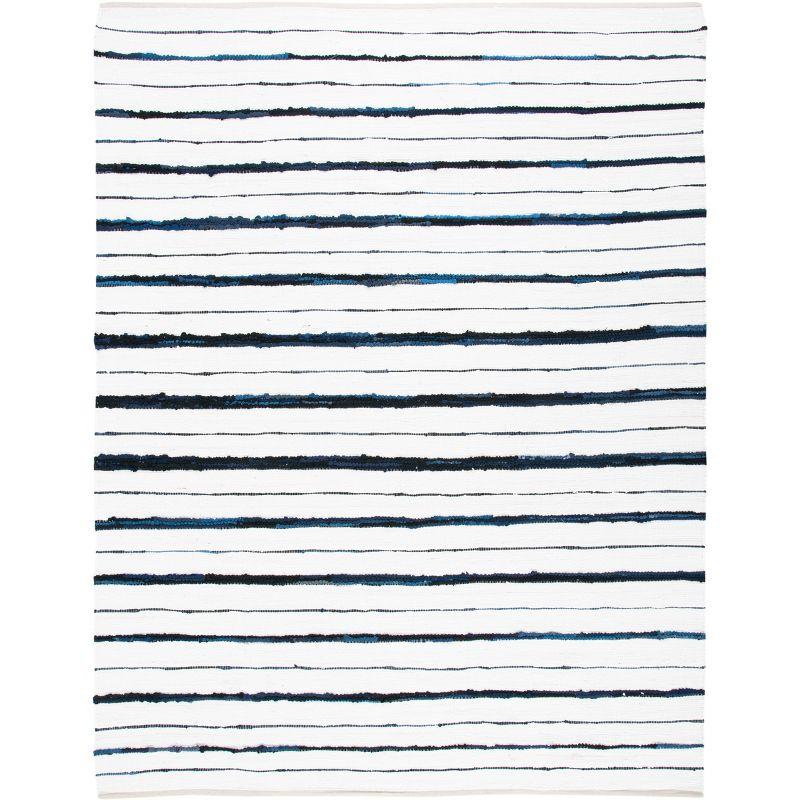 Montauk MTK623 Hand Woven Area Rug - Navy/Ivory - 5'x8' - Safavieh.