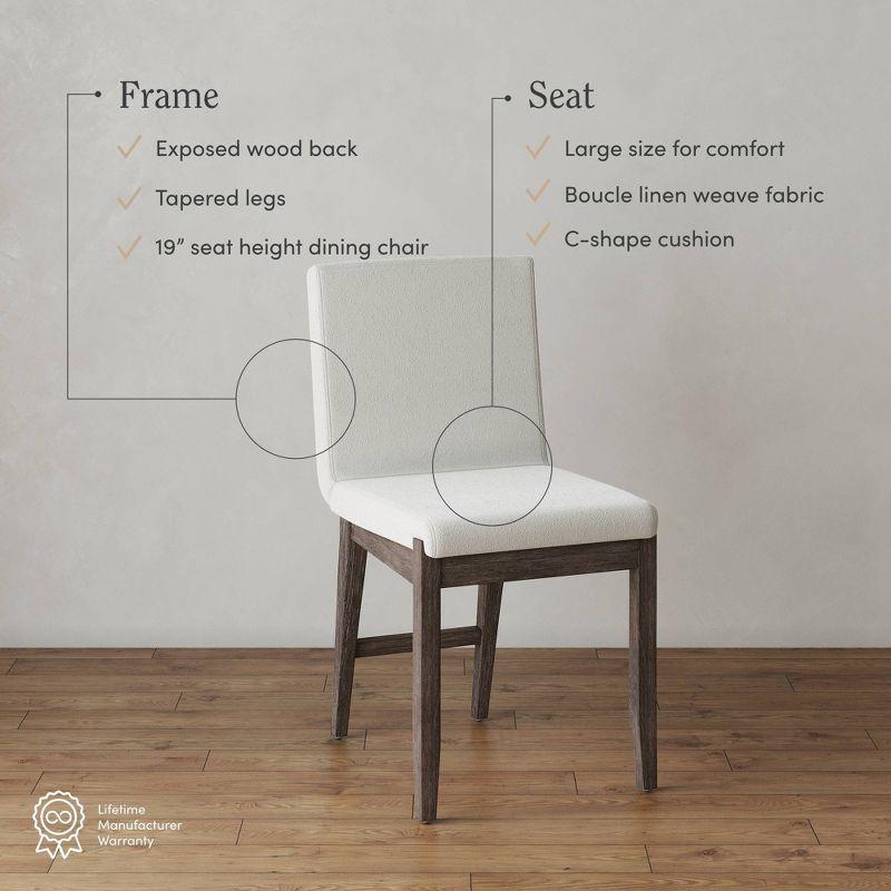 Nathan James Gracie Dining Chair Dark Brown