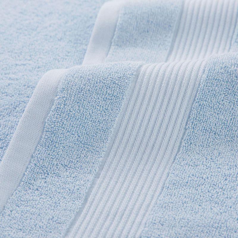 Misty Blue Cotton 6-Piece Luxury Bath Towel Set