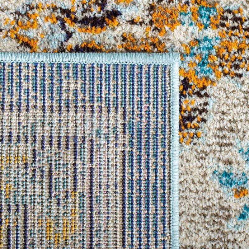 Madison MAD473 Power Loomed Indoor Area Rug - Blue/Light Blue - 4'x6' - Safavieh