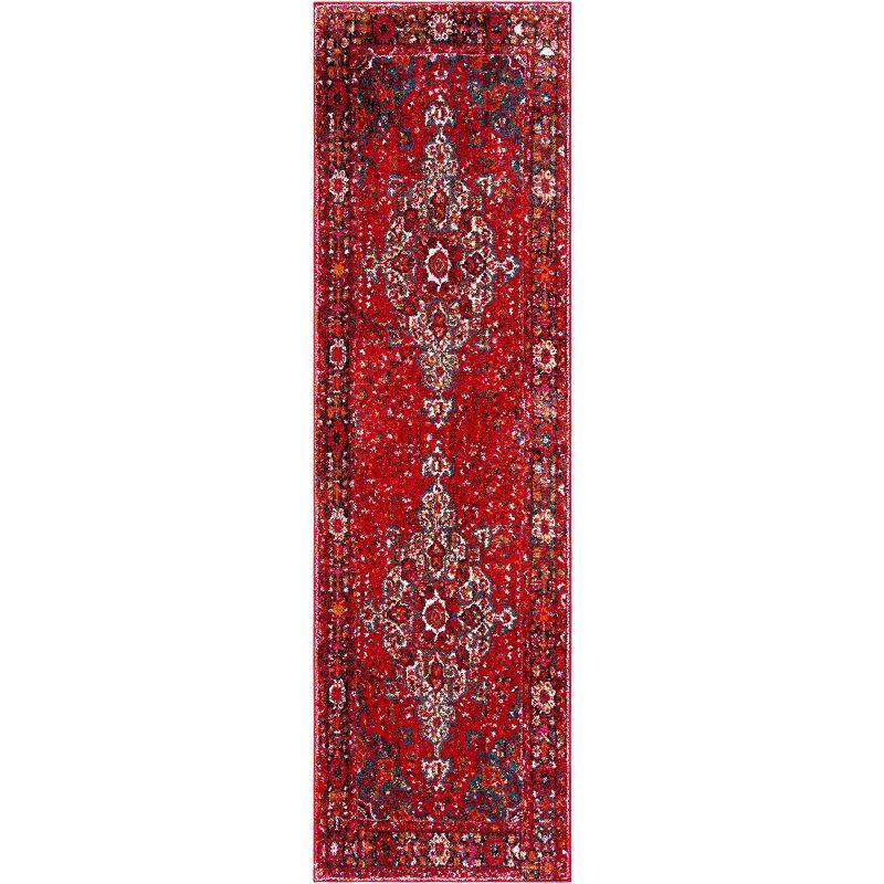 Vintage Hamadan VTH222 Power Loomed Indoor Runner Rug - Red/Multi - 2'3"x16' - Safavieh