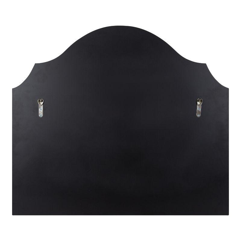 Kate and Laurel Leanna Framed Arch Wall Mirror, 32x28, Black