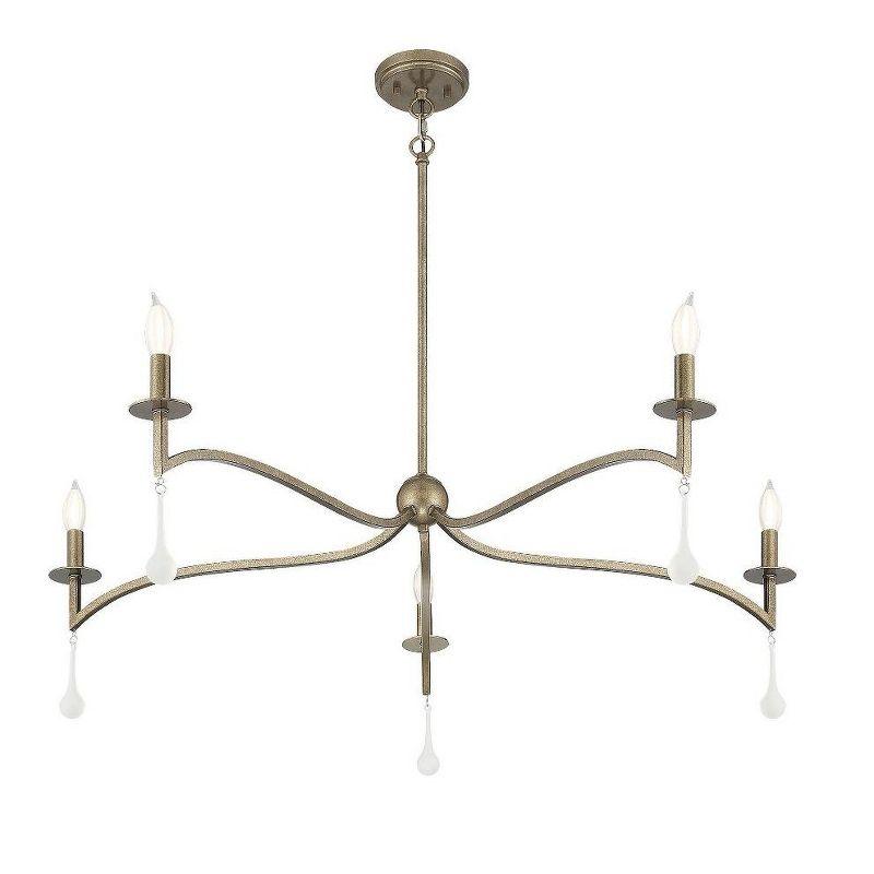 Savoy House Laramie 5 - Light Chandelier in  Chelsea Gold