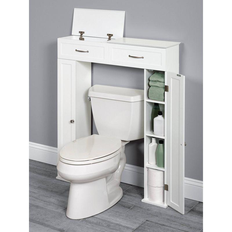 Lift Top Bath Storage Console Cabinet - Zenna Home