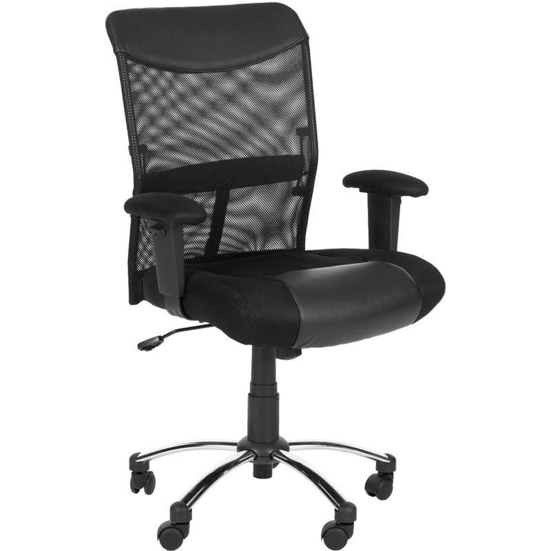 Bernard Desk Chair - Black - Safavieh