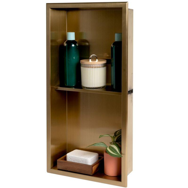 Alfi Brand Stainless Steel Shower Niche ABNP1224-BG