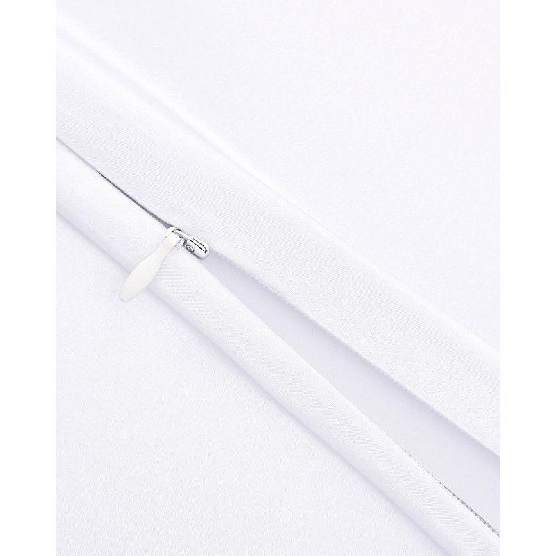 White Hypoallergenic Cotton Silk Standard Pillowcase