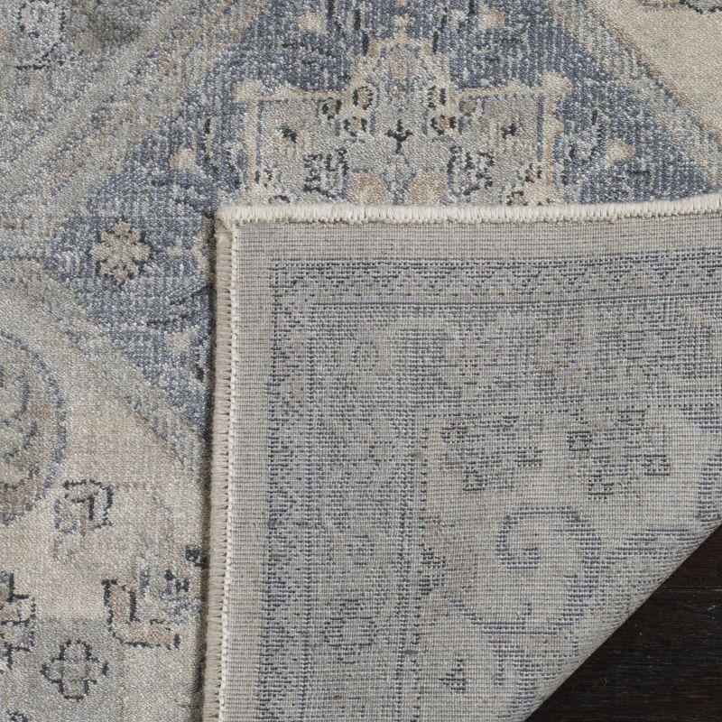 Vintage VTG128 Power Loomed Indoor Skid-Resistant Area Rug - Cream/Blue - 4'x5'7" - Safavieh