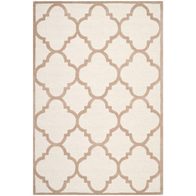 Cambridge CAM140 Tufted Indoor Area Rug - Ivory/Beige - 6'x9' - Safavieh