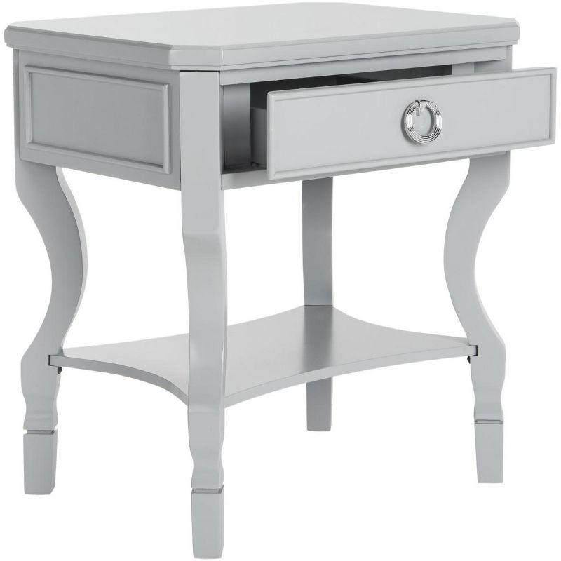 Alaia 1 Drawer Night Stand - Grey - Safavieh