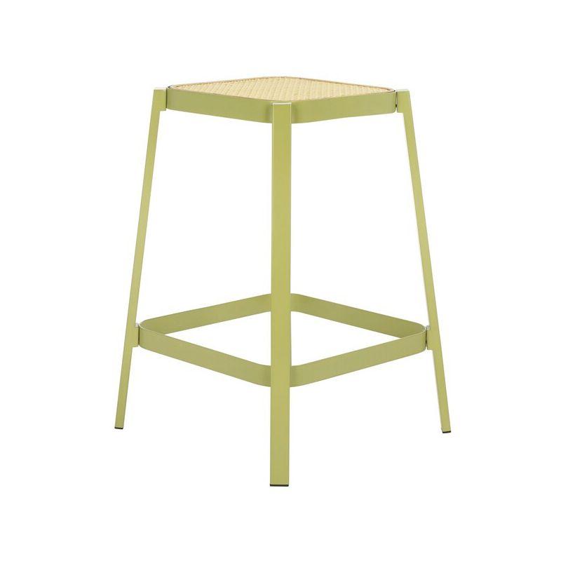 Palmyra Counter Stool - Green/Natural - Safavieh