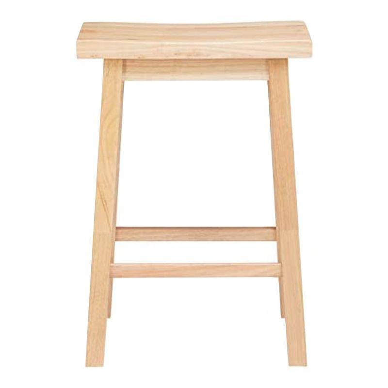 PJ Wood Solid Wood Accent Stool