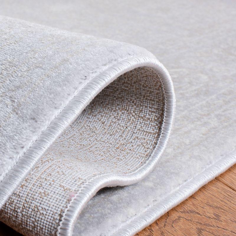 Carnegie CNG691 Power Loomed Area Rug - Light Grey/Grey - 6'7"x9'2" - Safavieh.
