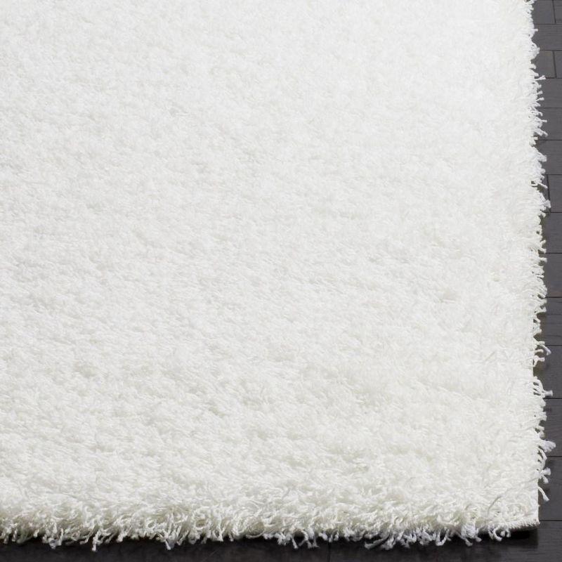 Laguna Shag SGL303 Power Loomed Indoor Area Rug - White - 4'x6' - Safavieh.