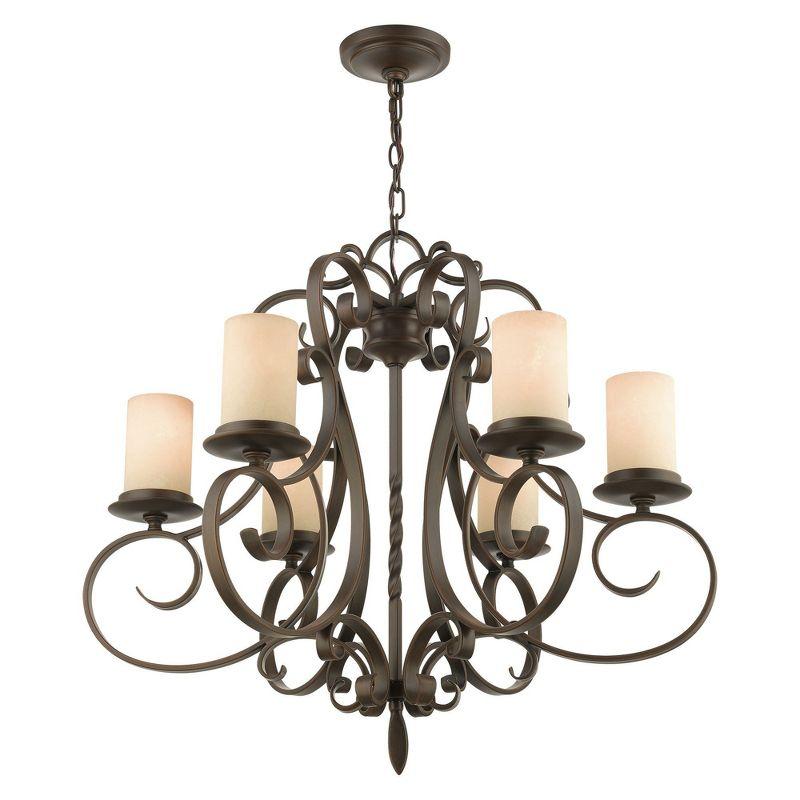 Livex Lighting Millburn Manor 6 - Light Chandelier in  Imperial Bronze