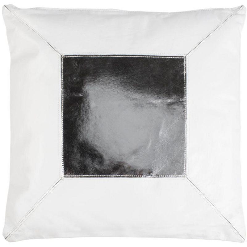 Geometric Cowhide Throw Pillow