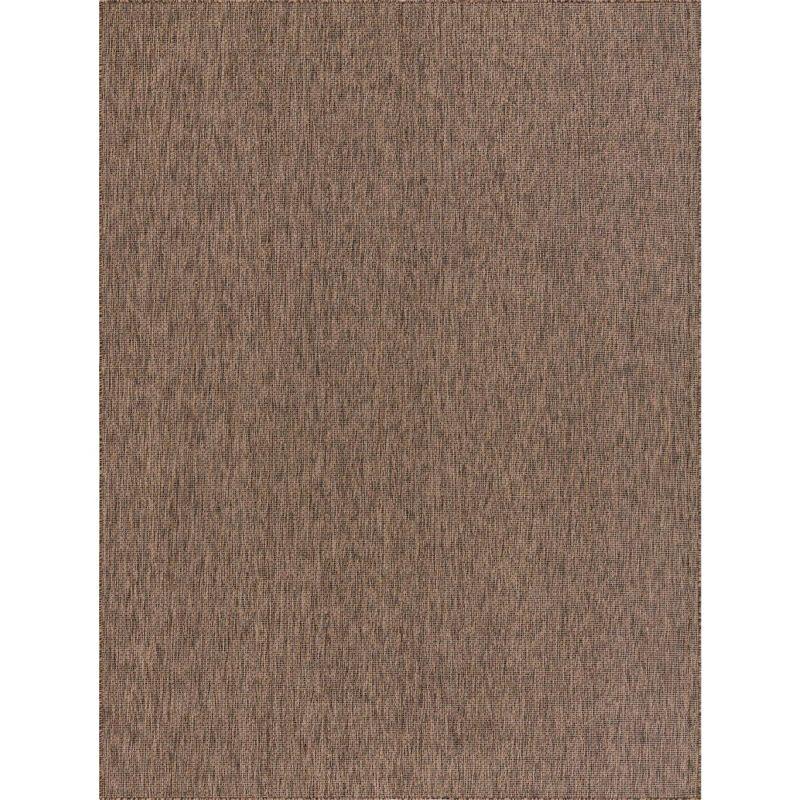 Easy-Care 9' x 12' Light Brown Synthetic Outdoor Rug