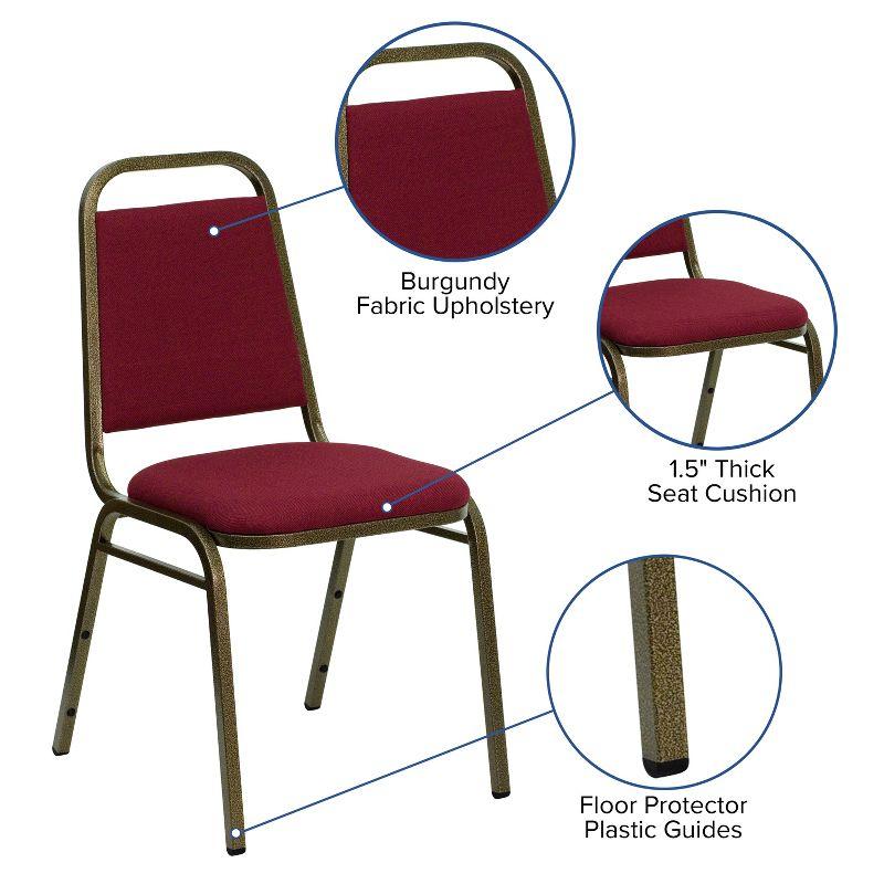 Amaya Trapezoidal Back Stacking Banquet Chair with 1.5" Thick Seat