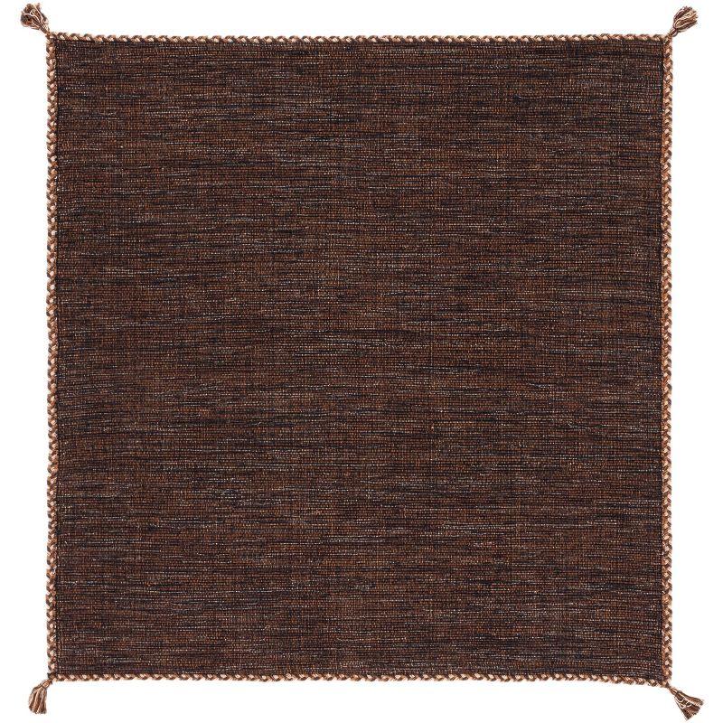 Montauk MTK150 Hand Woven Area Rug - Brown/Black - 5'x5' - Safavieh.