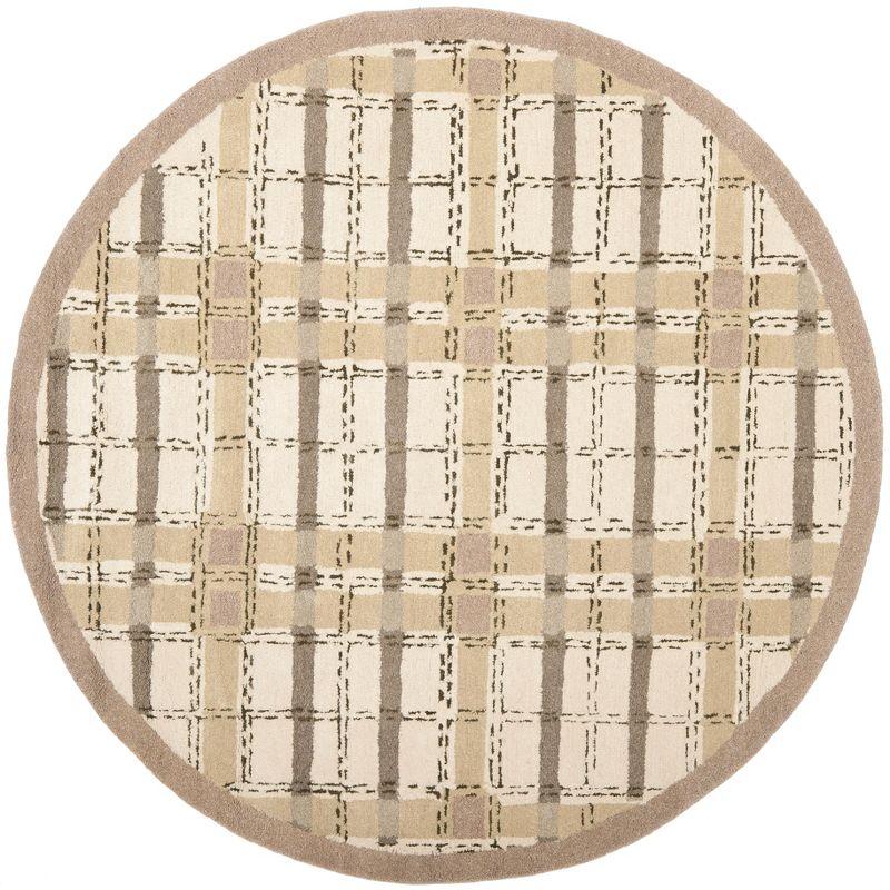 Martha Stewart Hand Tufted 70% Wool And 30% Viscose Plaid Rug