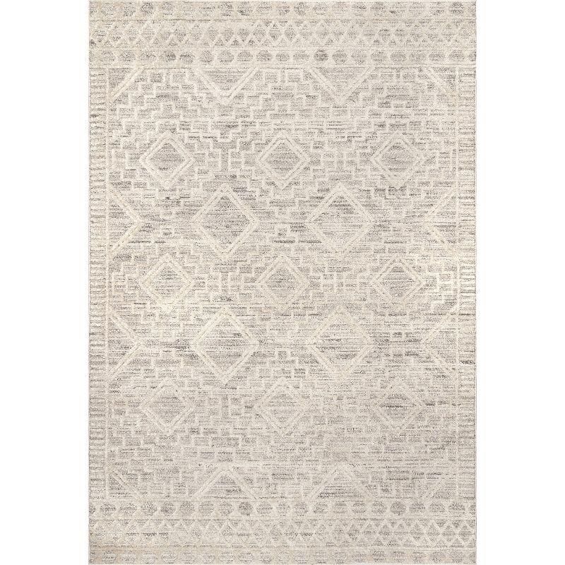 Nuloom Cameron Moroccan 8x10 Indoor Area Rug for Living Room Bedroom Dining Room Kitchen, Beige/Ivory
