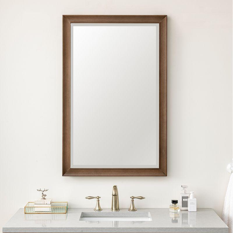 Glenbrooke Solid Wood Flat Wall Mirror