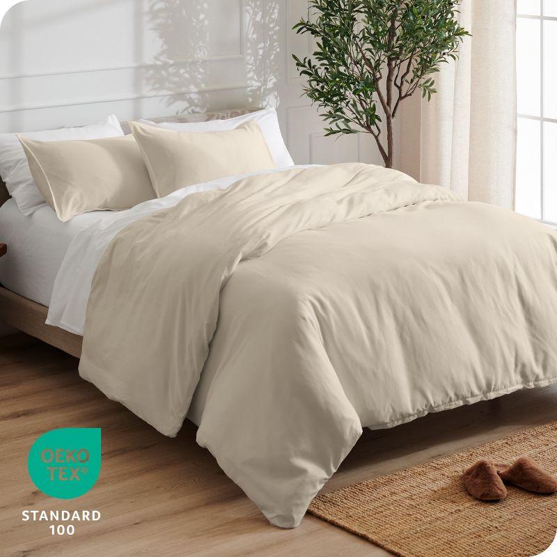 Bare Home Washed Microfiber Duvet Cover Set